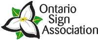 Ontario sign association logo.
